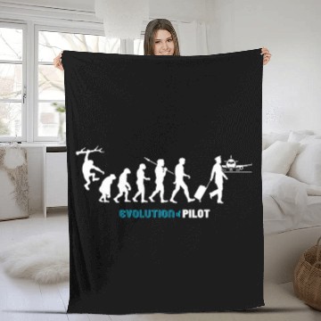 Discover Evolution of Pilot Baseball Tees Fleece Blankets