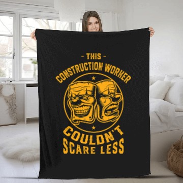 Discover This Construction Worker Couldnt Scare Less Halloween Baseball Tees Fleece Blankets