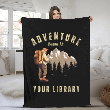 Discover Adventure Begins At Your Library Summer Reading Program 2024 5 Fleece Blankets