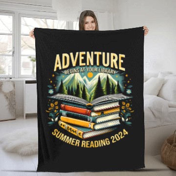 Discover Adventure Begins At Your Library Summer Reading Activities Baseball Tees Fleece Blankets