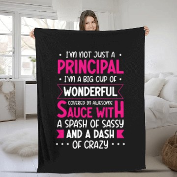 Discover Wonderful Principal Admin Office Pedagogue School Worker Fleece Blankets