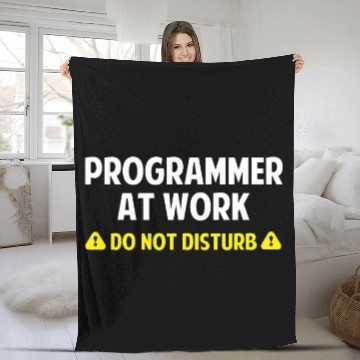 Discover Funny Programmer Software Developer Debugging Men Woman Fleece Blankets