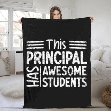 Discover School Principal School Staff School Worker Head Teacher Baseball Tees Fleece Blankets