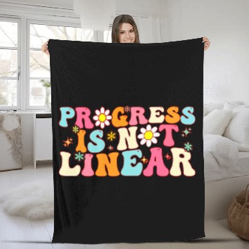 Discover Groovy Progress Is Not Linear Sped Special Education Teacher Baseball Tees Fleece Blankets