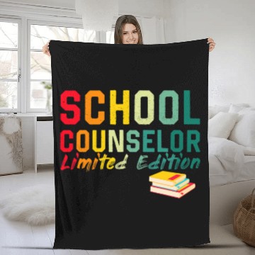 Discover SCHOOL COUNSELOR Funny Job Title Profession Worker Baseball Tees Fleece Blankets