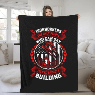 Discover Ironworkers Welder Welding Iron Worker Weld 1 Fleece Blankets