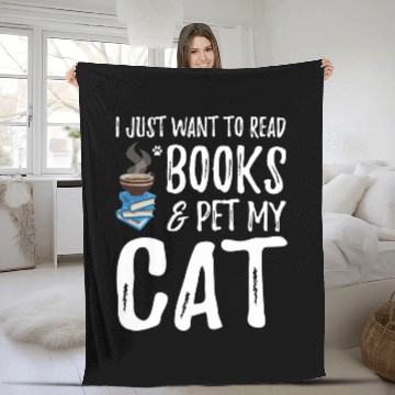 Discover Cat Lover Book Funny Cat Mom Gift Baseball Tees Fleece Blankets