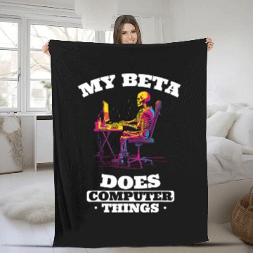 Discover My Beta Makes Computer Things Programmer 3 Baseball Tees Fleece Blankets