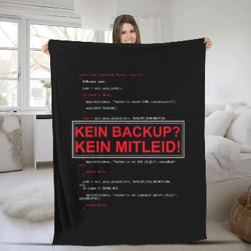 Discover Funny programmer computer scientist no backup no pain Fleece Blankets