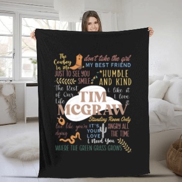 Discover Tim McGraw Lyric Pullover Baseball Jerseys Fleece Blankets