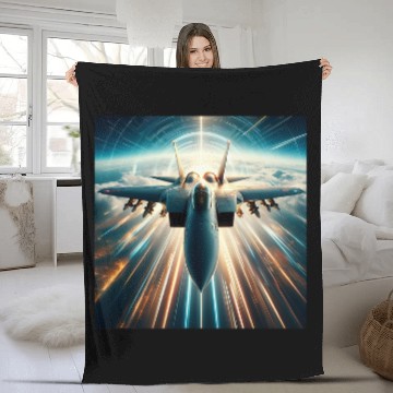 Discover F14 Tomcat Navy Fighter Jet Naval Strike Fighter Fleece Blankets