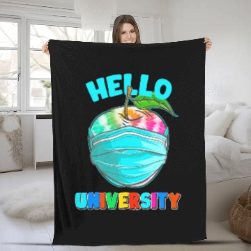 Discover Hello Virtual University Tie Dye Print for Teacher Student Baseball Tees Fleece Blankets