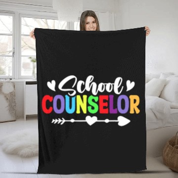 Discover School Counselor Student Guidance Counseling Back to School Zip Fleece Blankets