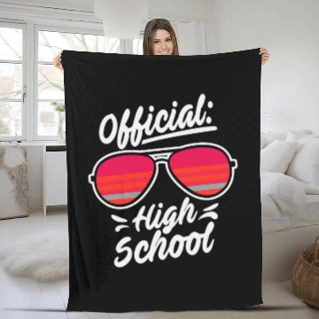 Discover Official High School Nerd Student Graduation Baseball Tees Fleece Blankets