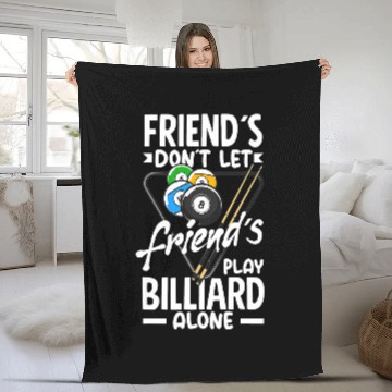 Discover Billiard Friends Snooker Pool Player Fleece Blankets