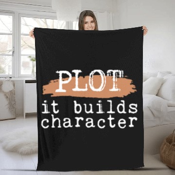 Discover Plot It Builds Character 38 Baseball Tees Fleece Blankets