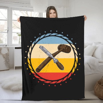 Discover Sawmill Carpenter Carpenter Woodworker Chainsaw Profession 12 Fleece Blankets