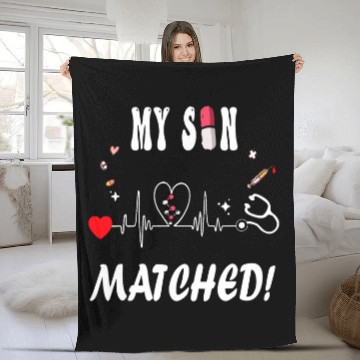 Discover Matched medicals Student Residency Match Day 2024 My Son Fleece Blankets