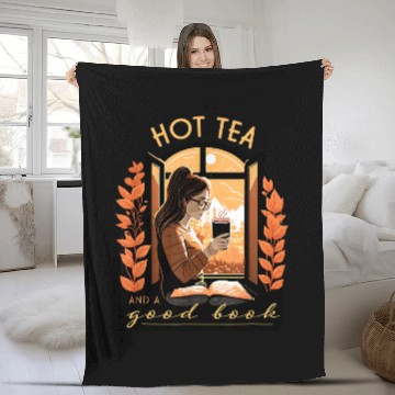 Discover Hot Tea and a Good Book Love Reading Relax Drinking Cup Baseball Tees Fleece Blankets