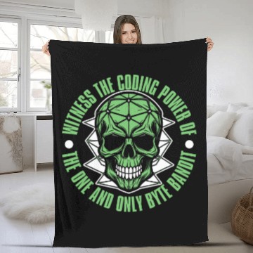 Discover Programmer Cool Coder Software Engineer Funny Coding Fleece Blankets