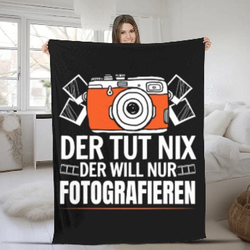 Discover Photography camera photographer Fleece Blankets