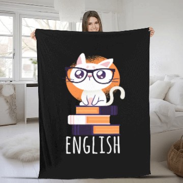 Discover Funny Ca Book Lover Ladies Reading Teacher Fleece Blankets