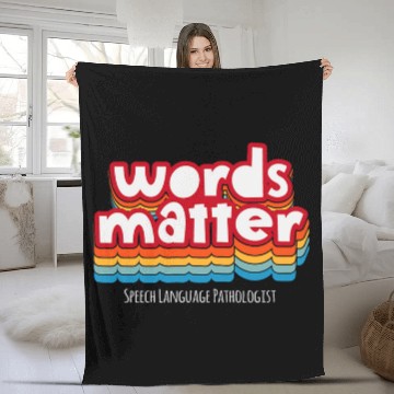 Discover Speech Language Pathology SLP Speech Therapy Fleece Blankets Fleece Blankets