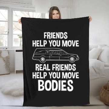 Discover Friend Help You Move Mortuary Science Student Mortician Gift 1 Fleece Blankets
