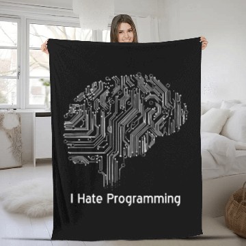 Discover Programmer Programming Coding Software Developer Sayings 4 Fleece Blankets