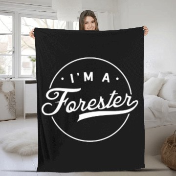 Discover I am a forester Forest Lumberjack Forestry Woodworker Baseball Tees Fleece Blankets