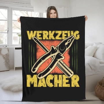 Discover Toolmaker technology manufacturing dad worker technology 2 Fleece Blankets