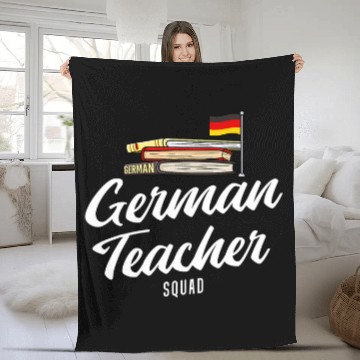 Discover German Teacher Germany Flag Language Lesson Student 9 Fleece Blankets