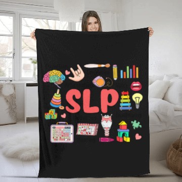 Discover speech language pathologist pediatric scope of practice slp Fleece Blankets