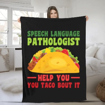 Discover Speech Language Pathologist Cinco De Mayo Speech Therapist Fleece Blankets