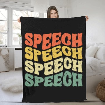 Discover Speech Language Pathologist Therapist SLP Speech Therapy 1 Fleece Blankets