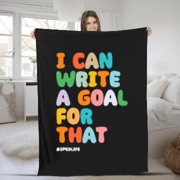Discover SPED Teacher I Can Write A Goal For That SPED Life Retro Baseball Tees Fleece Blankets