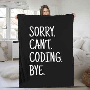 Discover Sorry Cant Coding Javascript Software Developer Engineer Baseball Tees Fleece Blankets