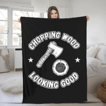 Discover Sawmill Carpenter Carpenter Woodworker Chainsaw Profession 20 Fleece Blankets