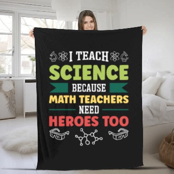Discover Professor Teaching Student Science Teacher Fleece Blankets