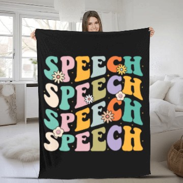 Discover Speech Therapy Speech Language Pathologist Therapist SLP 2 7 Fleece Blankets