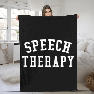 Discover Speech Therapy Speech Language Pathologist Therapist 1 Fleece Blankets