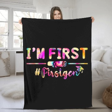 Discover First Generation College Student Funny Graduation Fleece Blankets