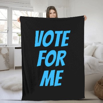 Discover Vote For Me Election Day Student Council Apparel 1 Fleece Blankets