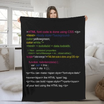 Discover Programming Coding Fleece Blankets Geek Programmer Nerd Developer Fleece Blankets