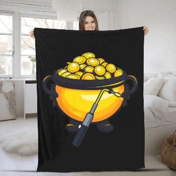 Discover Pot Gold With Burner Design St Patricks Day Welder Baseball Tees Fleece Blankets