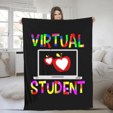 Discover Virtual Student Back To School Zip Fleece Blankets
