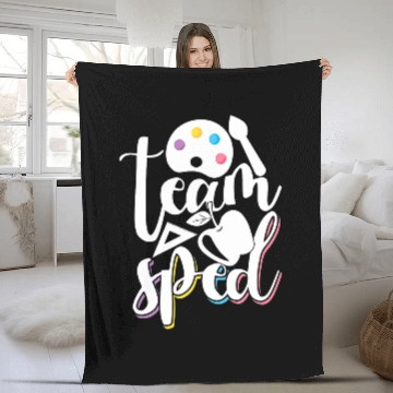 Discover Special Education Educator Back To School Team Sped Teacher Fleece Blankets