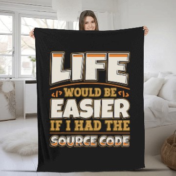 Discover Source Code Programmer Computer Science Programming 1 Zip Fleece Blankets