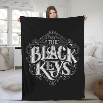 Discover black keys reverse white - The Black Keys - Fleece Blankets