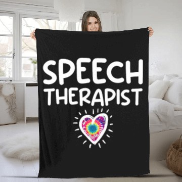 Discover Speech Therapist Slp Language Special Education Teacher Fleece Blankets